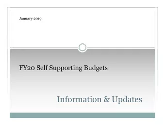 Information &amp; Updates  Budget Office Contacts  2  Analyst  Ext.  Erin Messer  5-2924  Meliscia