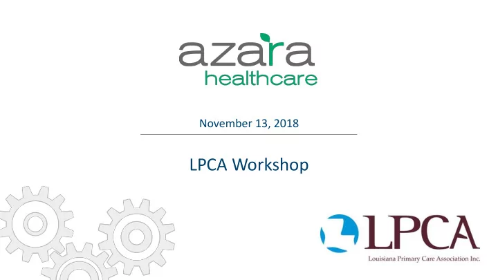 lpca workshop confidential