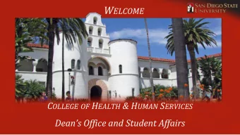 College of Health &amp; Human Services (CHHS)  Comprised of 5 Schools:    School of Exercise