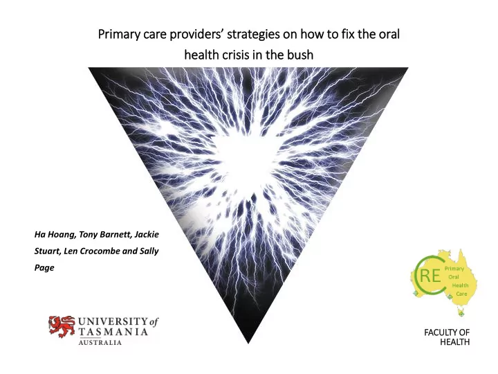 primary care providers strategies on how to fix the oral