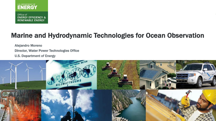 marine and hydrodynamic c technologies for oce cean