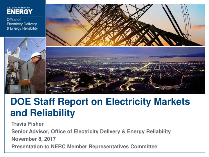 doe staff report on electricity markets and reliability