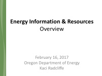 energy information amp resources overview