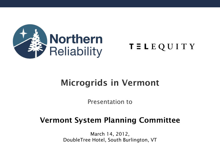 microgrids in vermont