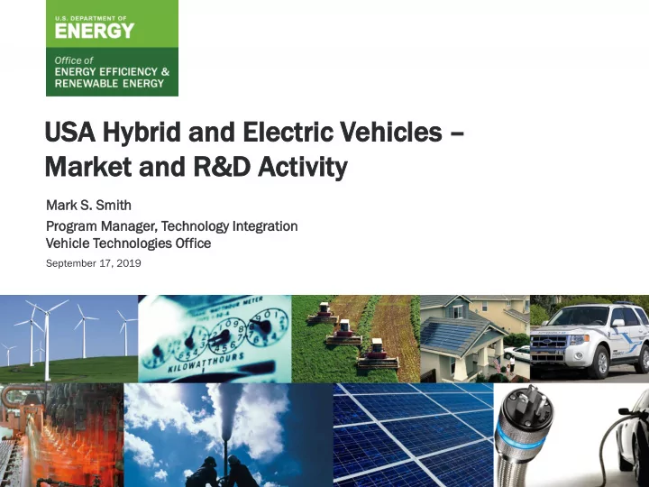 usa sa hy hybri brid d an and el electri ctric c vehic