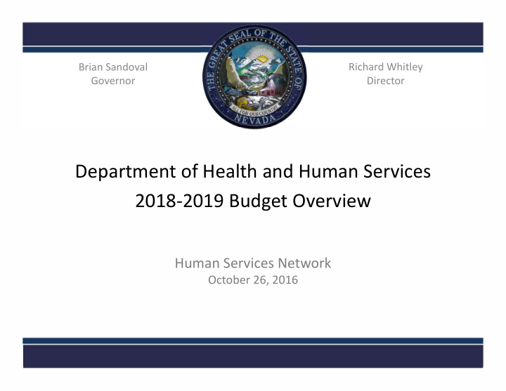 department of health and human services 2018 2019 budget