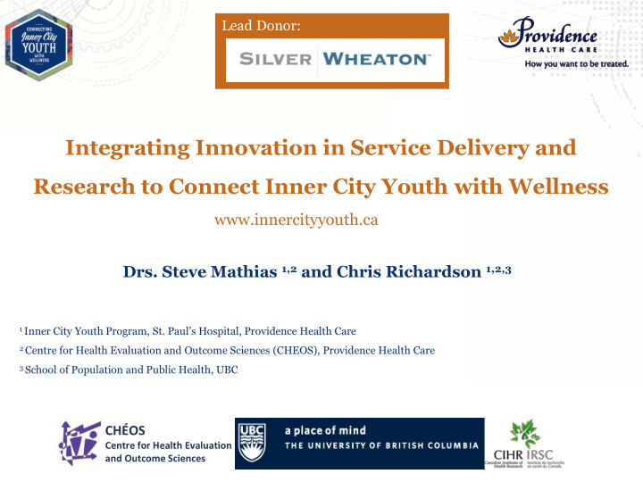 integrating innovation in service delivery and research