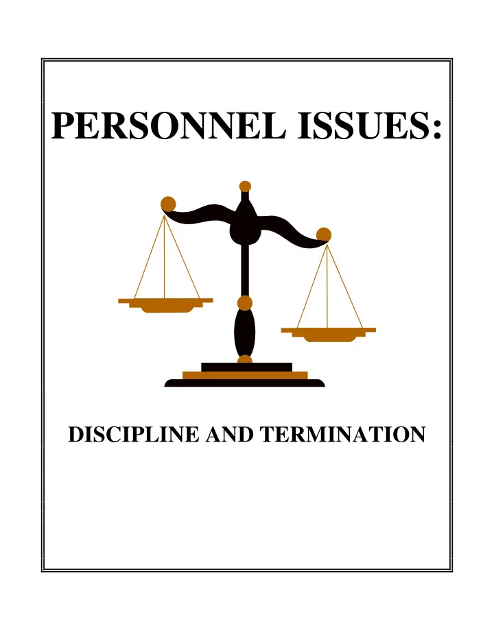 personnel issues
