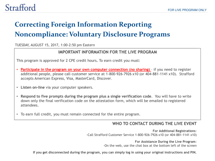 correcting foreign information reporting noncompliance