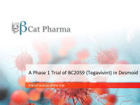 a phase 1 trial of bc2059 tegavivint in desmoid