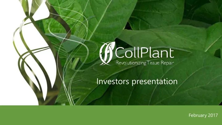 investors presentation
