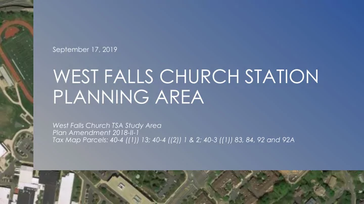 west falls church station planning area
