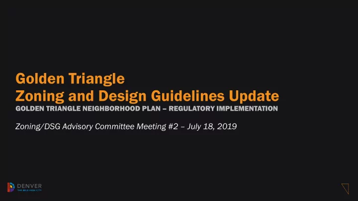 zoning and design guidelines update