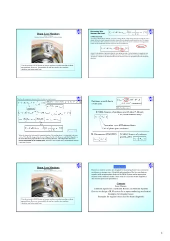 1  Loss Classes  Loss Classes Irregular (uncontrolled, fast) losses :  Regular (controlled, slow)