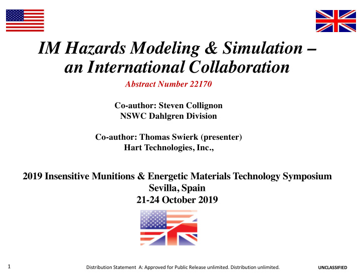 im hazards modeling amp simulation an international