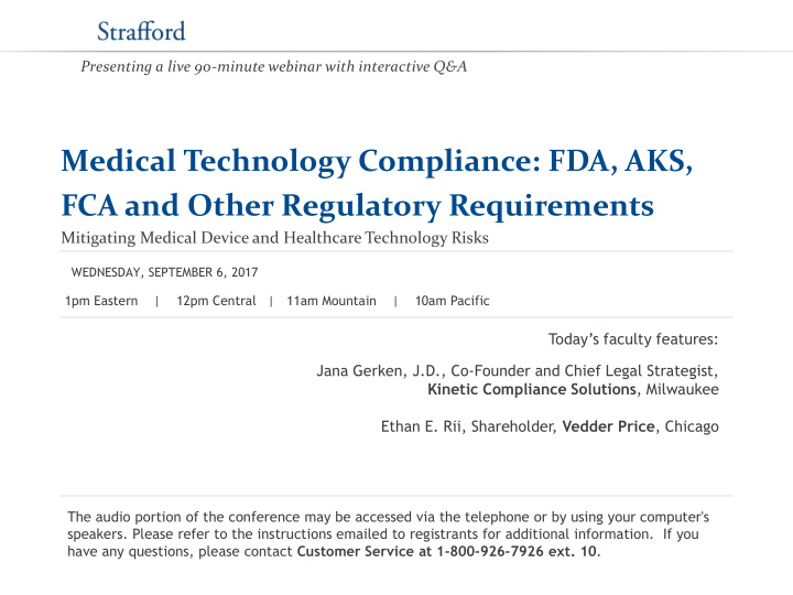 fca and other regulatory requirements