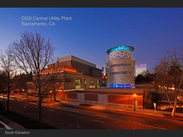 dgs central utility plant sacramento ca