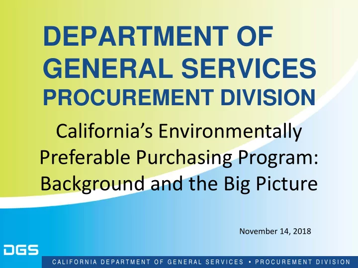 department of general services