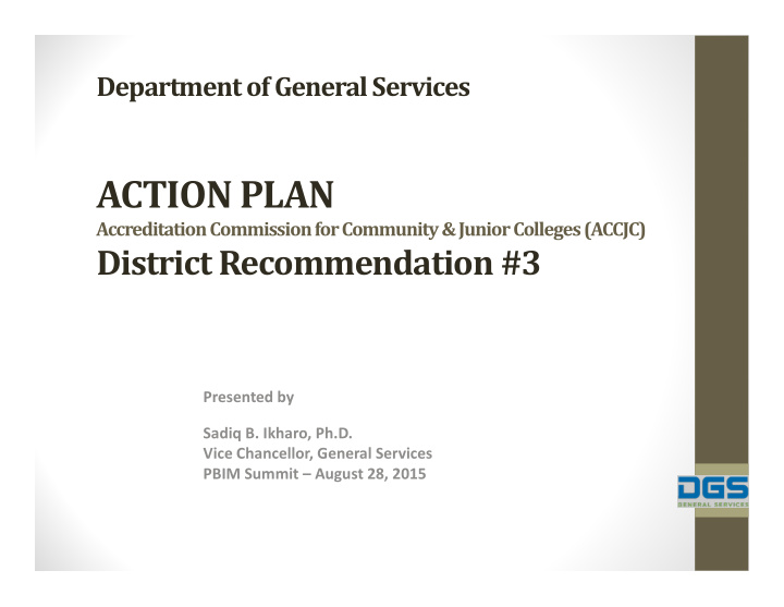 action plan