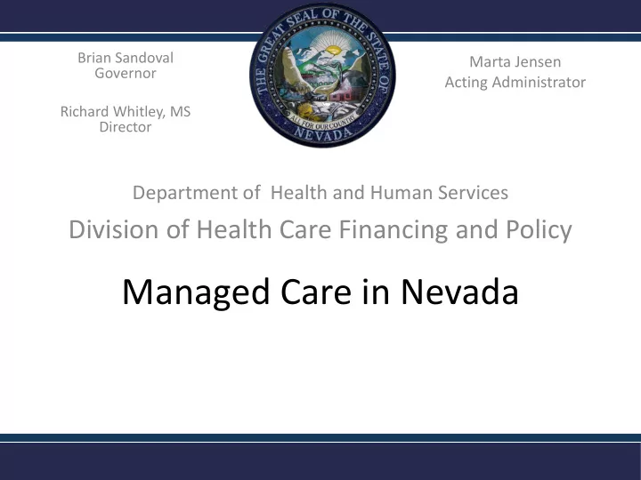 background centers for medicare and medicaid services cms