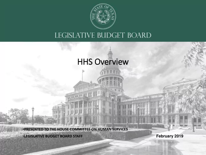 hhs overview