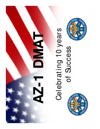 -1 DMAT  1 DMAT  of Success  of Success  10  ti  C l b  AZ-  AZ  Order of Business  Order of