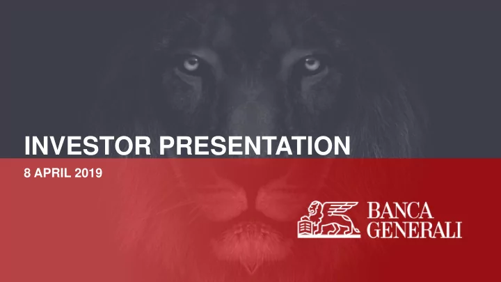 investor presentation