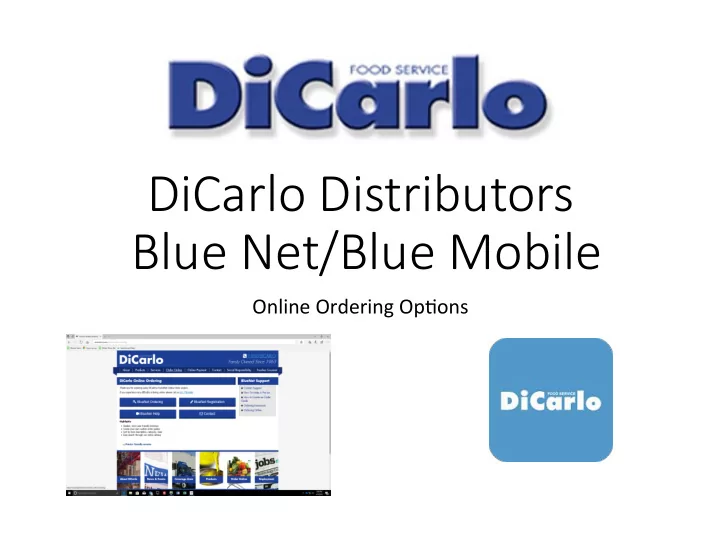 dicarlo distributors blue net blue mobile