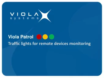 Traffic lights for remote devices monitoring  Viola Patrol  Application for remote monitoring  What