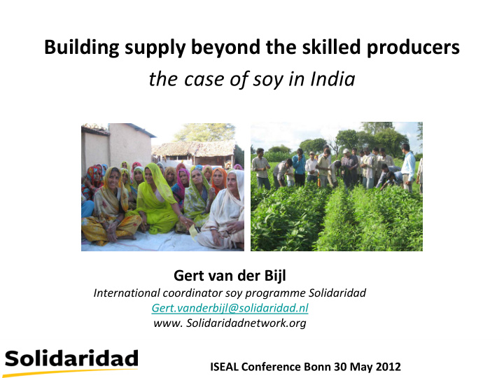 building supply beyond the skilled producers the case of
