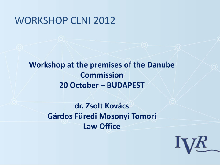 workshop clni 2012