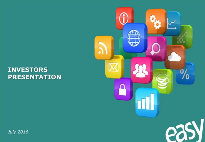 investors presentation