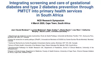 Integrating screening and care of gestational  diabetes and type 2 diabetes prevention through