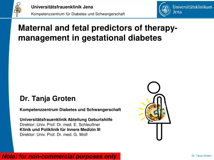 management in gestational diabetes