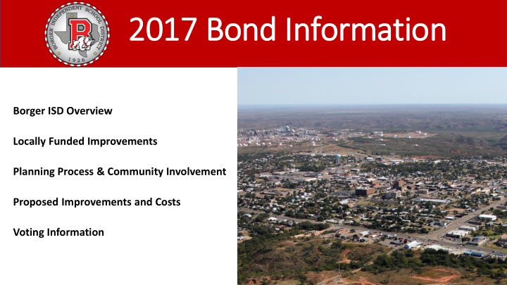 2017 bond in information