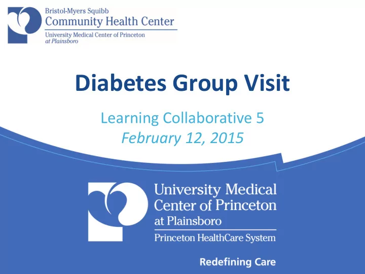 diabetes group visit