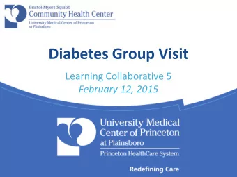 Diabetes Group Visit  Learning Collaborative 5  February 12, 2015 Overview of PHCSs Diabetes