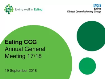Annual General  Meeting 17/18  19 September 2018  Agenda 5.45 pm Welcome &amp; Introduction  Vijay