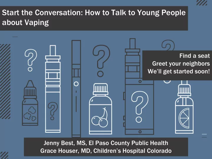 start the conversation how to talk to young people about