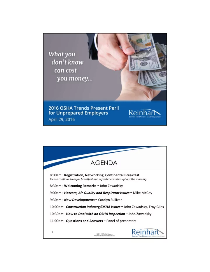 agenda