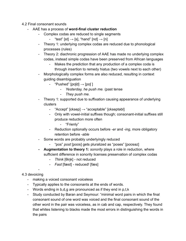 4 2 final consonant sounds aae has a process of word