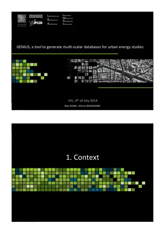 1.(Context(  2  1.(Context(  1.1.(City,(energy,(climate( !