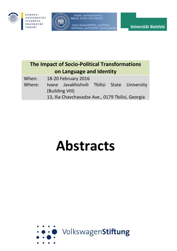 abstracts