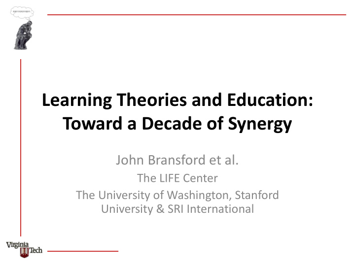 learning theories and education