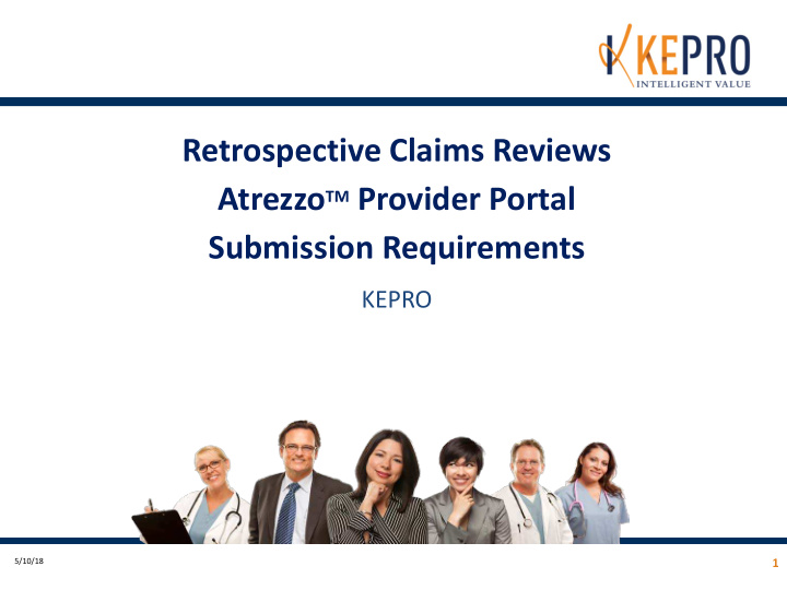 retrospective claims reviews atrezzo tm provider portal