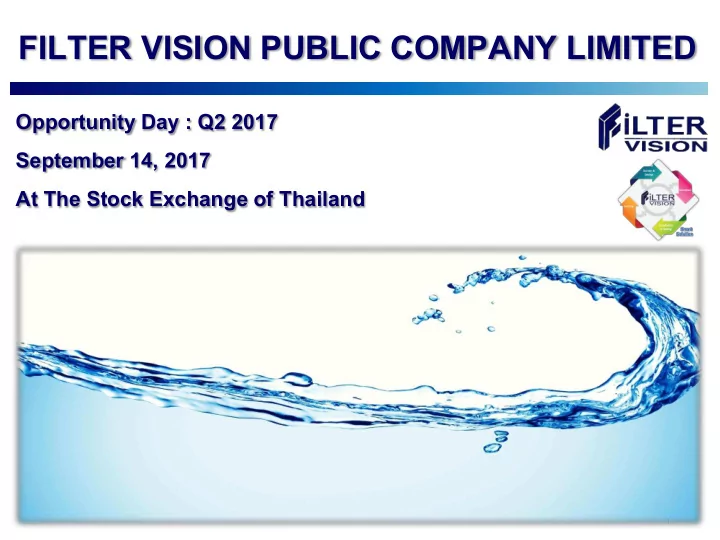 filter vision public company limited