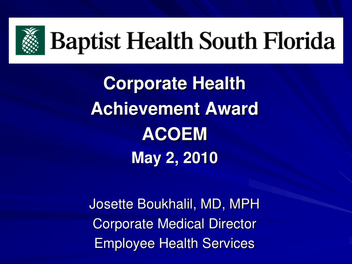 corporate health