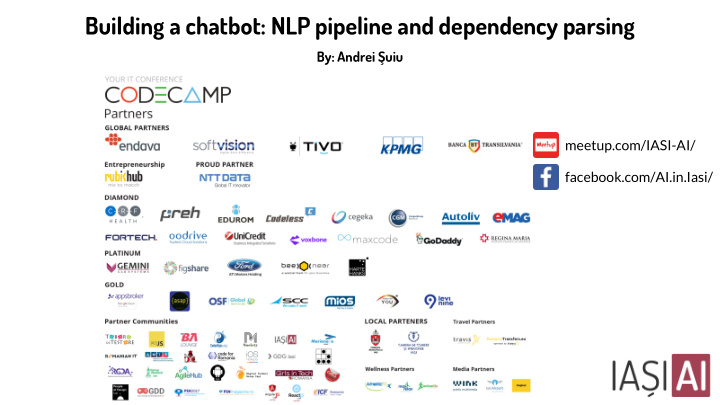 building a chatbot nlp pipeline and dependency parsing