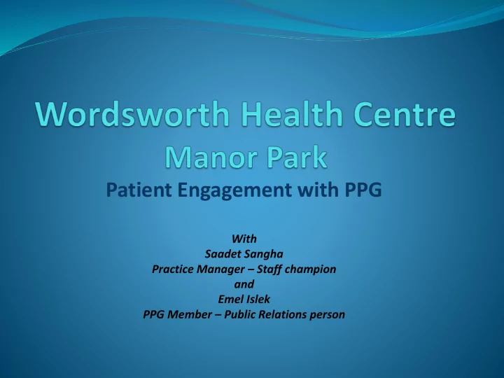 patient engagement with ppg