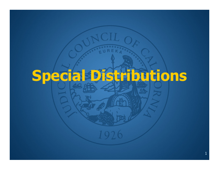 special distributions